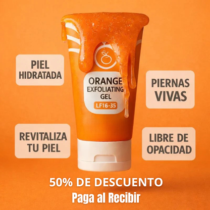 Gel exfoliante de naranja - aclarante y Limpiador Facial + Armadura dental hidroxiapatita.