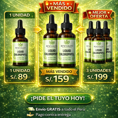 CLOROFILA LÍQUIDA - CONCENTRADO PURO 50ML
