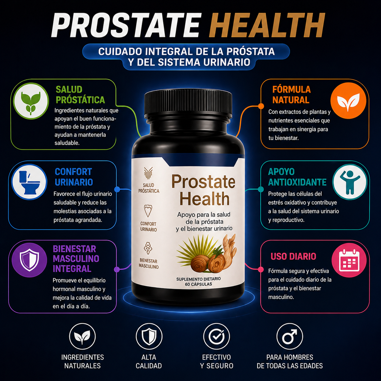 Óxido Nítrico Promax™ + Prostate Health en pack 2x1: Rendimiento, energía y salud masculina